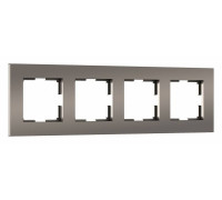 Рамка на 4 поста Werkel Slab бронза матовый W0042963