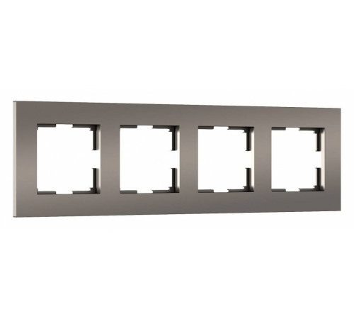 Рамка на 4 поста Werkel Slab бронза матовый W0042963