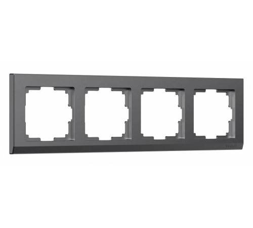 Рамка на 4 поста Werkel Stark графит матовый W0041864