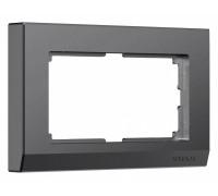 Рамка для двойной розетки Werkel Stark графит матовый W0081864