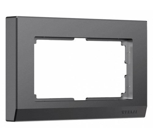 Рамка для двойной розетки Werkel Stark графит матовый W0081864
