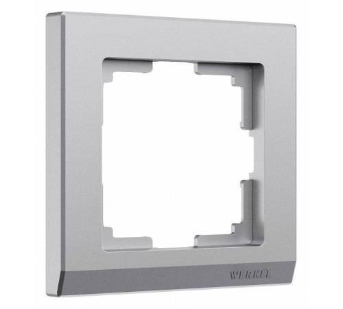 Рамка на 1 пост Werkel Stark серебряный матовый W0011865
