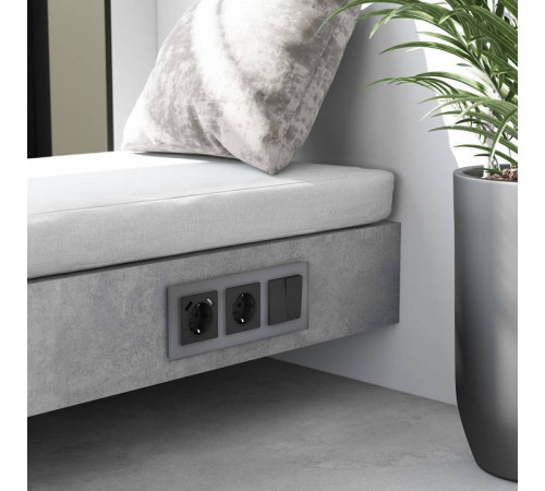 Рамка на 3 поста Werkel Senso серебряный soft-touch W0033106