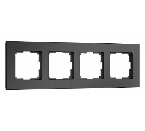 Рамка на 4 поста Werkel Senso черный soft-touch W0043108