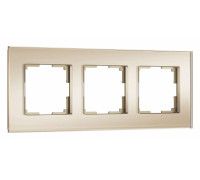 Рамка на 3 поста Werkel Senso шампань soft-touch W0033111