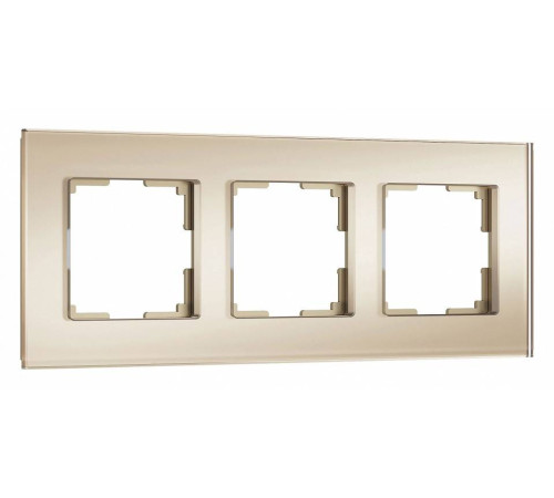 Рамка на 3 поста Werkel Senso шампань soft-touch W0033111