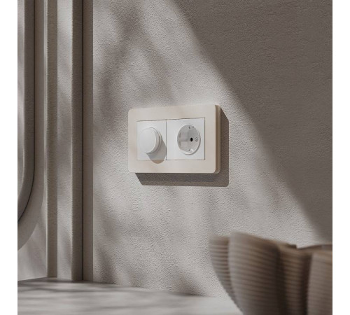 Рамка на 2 поста Werkel Split айвори/белый, soft-touch W0023066