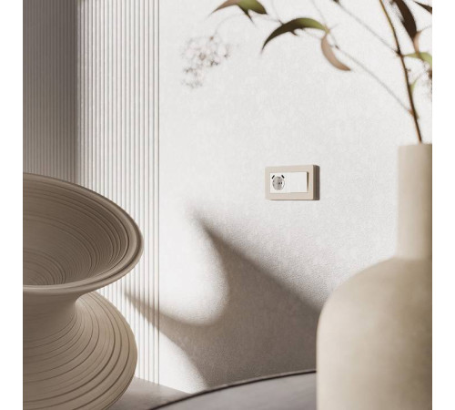 Рамка на 2 поста Werkel Split айвори/белый, soft-touch W0023066