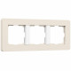 Рамка на 3 поста Werkel Split айвори/белый, soft-touch W0033066