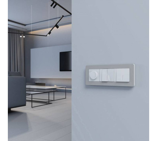 Рамка на 3 поста Werkel Split дымчатый/белый, soft-touch W0033067