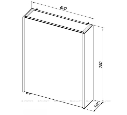 Зеркало Aquanet Латина 60 белый 00179942