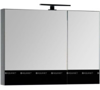 Зеркало-шкаф Aquanet Верона 90 черный 00172340