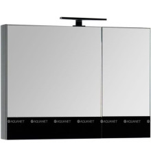 Зеркало-шкаф Aquanet Верона 90 черный 00172340