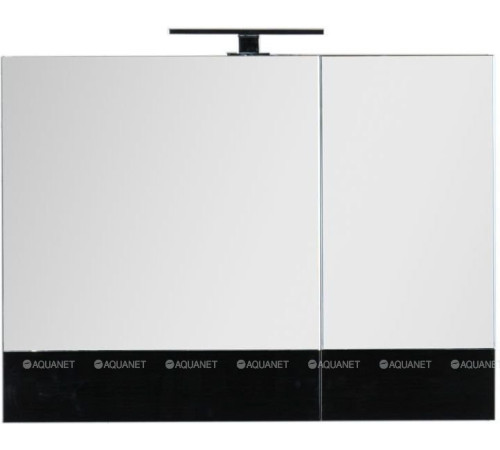 Зеркало-шкаф Aquanet Верона 90 черный 00172340