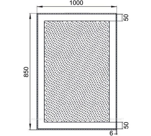 Зеркало Aquanet Алассио 10085 с LED подсветкой и ИК-выключателем 1000х850 мм 00196638