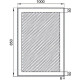 Зеркало Aquanet Алассио 10085 с LED подсветкой и ИК-выключателем 1000х850 мм 00196638