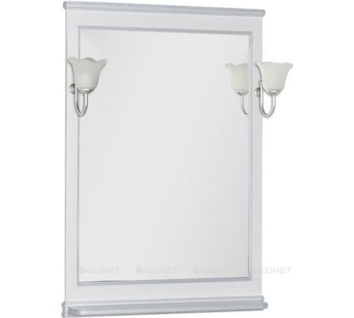 Зеркало Aquanet Валенса 70 белый кракелюр серебро 00180142