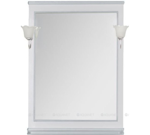 Зеркало Aquanet Валенса 70 белый кракелюр серебро 00180142