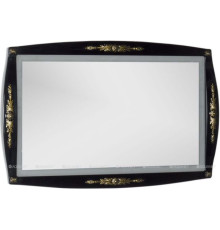 Зеркало Aquanet Виктория 120 черный глянец/золото 00183927