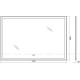 Зеркало BelBagno 1400x800 мм LED сенсор теплый свет SPC-GRT-1400-800-LED-TCH-WARM