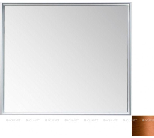 Зеркало De Aqua Алюминиум 100 см с подсветкой 4 стороны медь 00261711