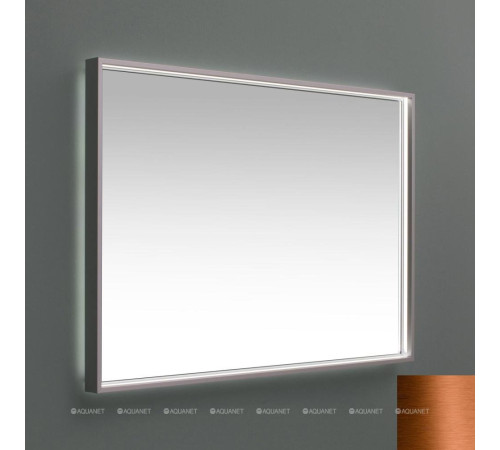 Зеркало De Aqua Алюминиум 100 см с подсветкой 4 стороны медь 00261711