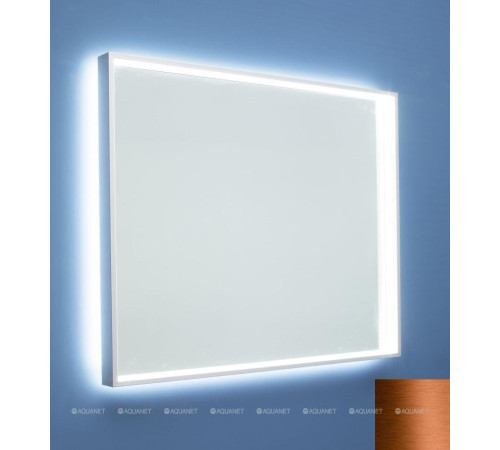 Зеркало De Aqua Алюминиум 100 см с подсветкой 4 стороны медь 00261711