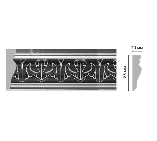 Молдинг DECOMASTER 152B 85х20х2400 мм 152B-63 ДМ