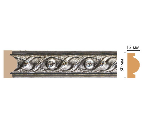 Молдинг DECOMASTER 157-44 ДМ 30х13х2400 мм 157-44 ДМ