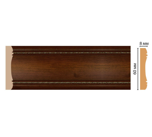 Молдинг DECOMASTER 185-51 60х8х2400 мм 36045