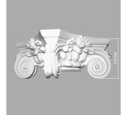 Капитель для колонны Decomaster 90024-2 450х220х450 мм 90024-2