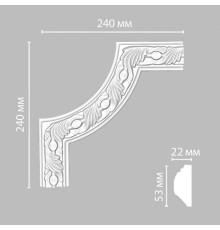 Угол декоративный DECOMASTER 240x240x22 мм 98102-2