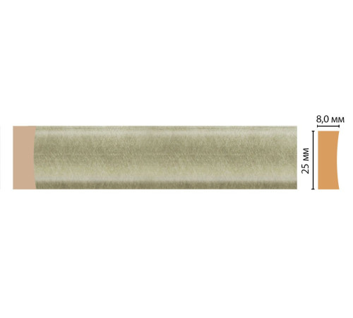 Молдинг DECOMASTER D046-373 ДМ 25х8х2400 мм D046-373 ДМ