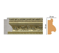 Багет из полистирола DECOMASTER FM10-4 60х25х2850 мм FM10-4