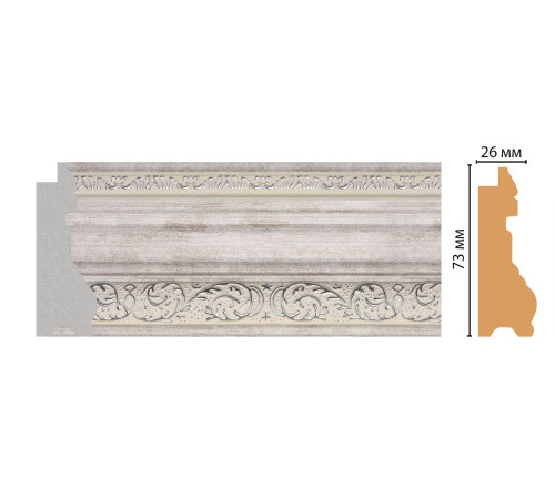 Багет из полистирола DECOMASTER FM29-3 73х26х2850 мм FM29-3