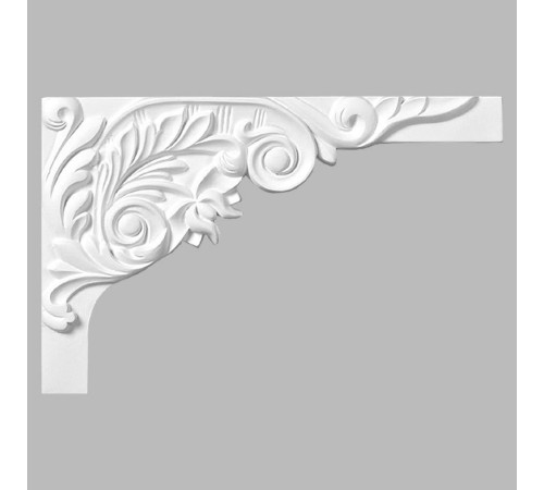 Декоративный элемент DECOMASTER 66203R из полиуретана 280x180x16 мм 66203R