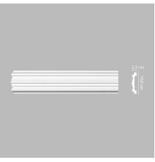 Молдинг гладкий DECOMASTER A027 полистирол 40х15х2000 мм A027