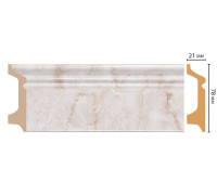 Плинтус напольный DECOMASTER из полистирола 78х21х2400 мм D122-80 ДМ