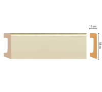 Плинтус напольный Decomaster D234-61 DM 58х16х2400 мм D234-61 DM