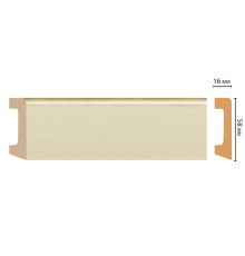 Плинтус напольный Decomaster D234-61 DM 58х16х2400 мм D234-61 DM