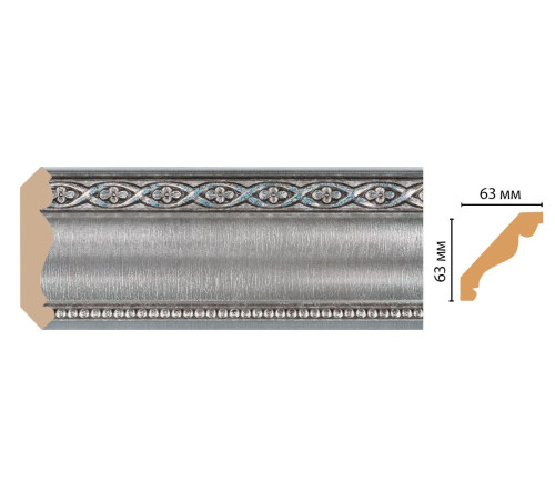 Плинтус потолочный DECOMASTER 146-55 63х63х2400 мм 146-55