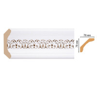 Плинтус потолочный DECOMASTER 76х76х2400 мм 169-118