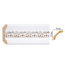 Плинтус потолочный DECOMASTER 76х76х2400 мм 169-118