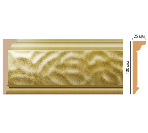 Плинтус потолочный Decomaster D215-374 100х25х2400 мм D215-374