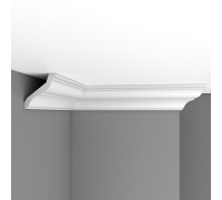 Плинтус потолочный DECOMASTER 96120F гибкий полиуретан 80х85х2400 мм 96120F