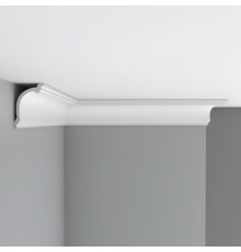 Плинтус потолочный гладкий Decomaster 105х70х2400 мм 96263