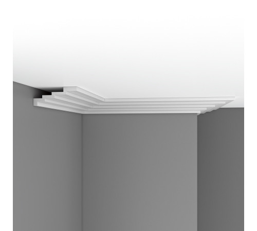 Плинтус потолочный гладкий DECOMASTER DP-375 65х158х2400 мм DP-375