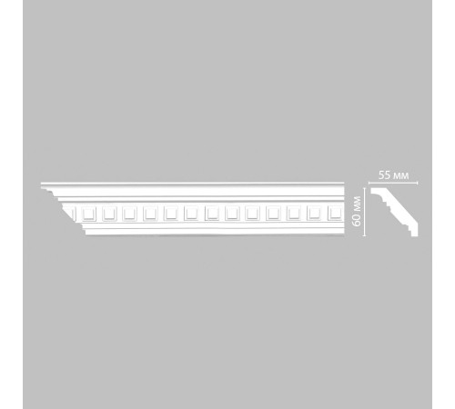 Плинтус потолочный DECOMASTER 95126 с рисунком 60х55х2400 мм 95126