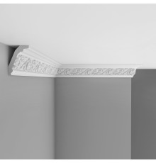 Плинтус потолочный DECOMASTER 95323F с рисунком полиуретан гибкий 85х57х2400 мм 95323F