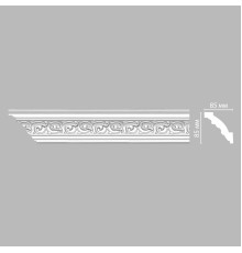 Плинтус потолочный с рисунком DECOMASTER 95777 85х85х2400 мм 95777